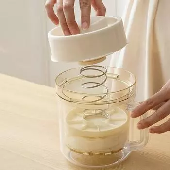 Ситечко для йогурта с крышкой, 1,1 л, греческая йогуртница с ультратонкой сеткой, не содержит бисфенол А, для домашнего приготовления густого сливочного греческого или кокосового йогурта бежевый