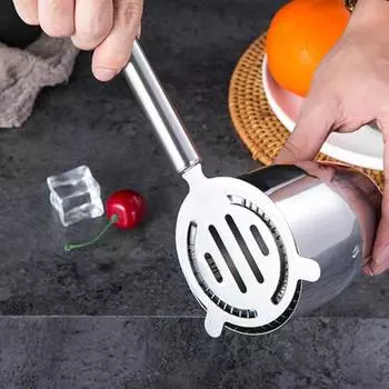 Ситечко для коктейля из нержавеющей стали, фильтр для льда, инструмент для бара, сито для чая, фильтр для изоляции пружинного льда высокой плотности для домашнего бара, барменов A