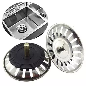 Ситечко для кухонной мойки премиум-класса из нержавеющей стали, сменная пробка для слива отходов