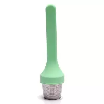 Ситечко для заваривания чая с ручкой из пищевого сита из тонкого сита из нержавеющей стали, инструменты для чайной посуды, ситечко для кухни, аксессуары светло-синий