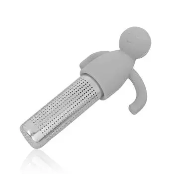 Ситечко для заварки чая из нержавеющей стали, тонкая сетка, силиконовая ручка, фильтр для чайной посуды, портативная чашка для чая, чайные пакетики, декоративные аксессуары розы красного