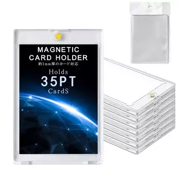 Sitengle Magnetic Loader Set УФ-защита 35pt Card Loader Подставка для карт Держатель для карточек Магнитный держатель для коллекционных карт Защита карт Хранение Дисплей Стенд
