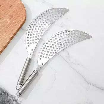 Сито для кастрюли с ручкой, дуршлаг из нержавеющей стали, кастрюля, корзина, антикоррозийная форма в форме полумесяца, лапша, паста, фрукты, овощи, пищевые сита A