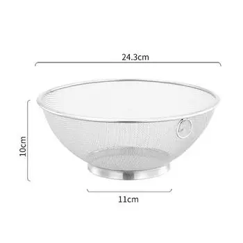 Сито для муки из нержавеющей стали, дуршлаг, сливная корзина, фильтр, сито для сока