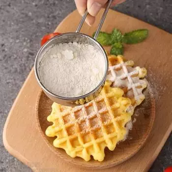 Сито для муки из нержавеющей стали, ручной мини-фильтр 40 меш, сито для сахарного порошка, сито для выпечки, приготовления пищи, кухонные аксессуары серебряный