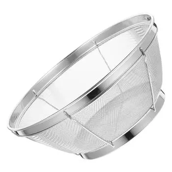 Сито для мытья риса из нержавеющей стали Дуршлаг с мелкой сеткой Корзина для фруктов Кухонная миска для овощей