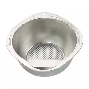 Сито для пасты и риса с боковыми сливами из нержавеющей стали золотой