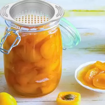 Сито для пищевых банок, крышка для пресса для тунца, маслоуловитель, универсальный фильтр для воды из нержавеющей стали, дуршлаг, кухонный инструмент