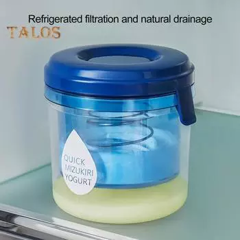 Сито-фильтр, трудосберегающий фильтр, остаток пищевого качества, удобный домашний фильтр для йогурта, сыра, сито, сепаратор сыворотки, товары для дома синий