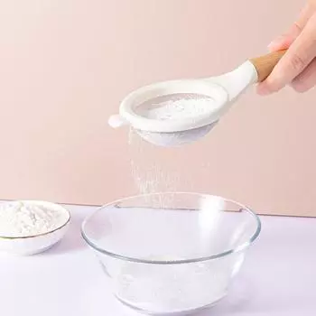 Сито Yousheng Ложка-сито с одинаковым отверстием, мелкая сетка, двойной крючок, ручное сито для муки, сахара, кофе, ручной сетчатый фильтр, кухонные принадлежности 1pc