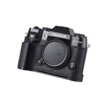 SIUTATDSH Чехол для камеры Fujifilm Fuji Vintage Metal Genuine Leather Instant Camera Защитный чехол Стильный портативный ударопрочный X-T50 XT50,
