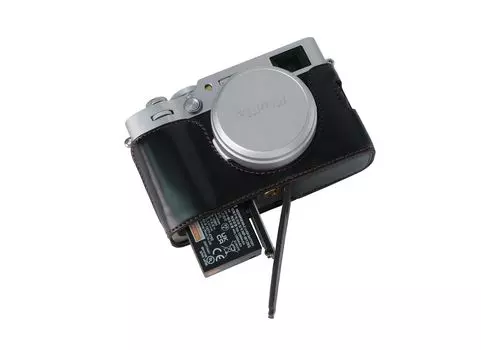 SIUTATDSH чехол для камеры PU, подходящий для Fujifilm Fuji X100VI, кожаный, (черный)