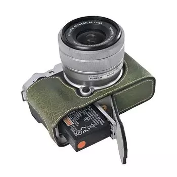 SIUTATDSH камера PU применима к Fujifilm Fuji чехол, кожа, X-M5 (зеленый)