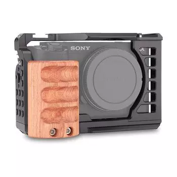 SIUTATDSH Клетка для камеры, совместимая с Sony Клетка для камеры Sony zve1, сверхрасширяемая деревянная ручка, крепление «холодный башмак», в комплект входит стандартная пластина Arca с Arri
