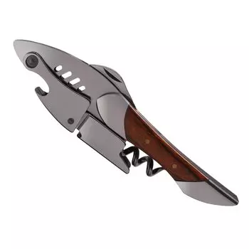 SIVERMISE Sommelier Knife Wine Opener Bottle Opener Stainless Steel Shark Shape Design