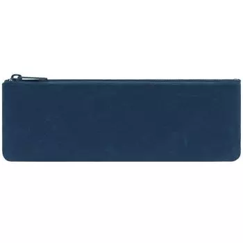 SIWA Kamiwa Pencil Dark Made of Washi Made in Designed by Naoto Flat Unisex Storage Case for Men and Women Case, Medium, Blue, Paper, Water-Resistant, темно-синий