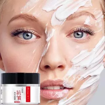 Six Peptide Cream Collagen Отбеливающий крем против морщин Увлажняющий крем с гиалуроновой кислотой Антивозрастная питательная сыворотка для ухода за кожей 50g