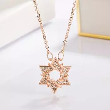 Ожерелье с шестиконечной звездой, легкое, роскошное, высококачественное, модное, соответствующее темпераменту, женское