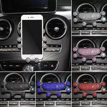 Автомобильный держатель для телефона Six Points Gravity Bling, зажим для вентиляционной решетки, GPS-крепление, подставка для iPhone, Samsung, Xiaomi, держатель для смартфона, поддержка