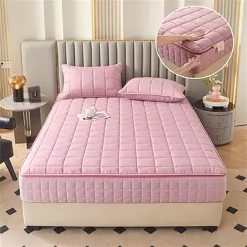 Six Sides All Inclusive Матрас Топпер Толстый Матрас Чехол Пылезащитный Воздухопроницаемый Бесшумный Матрас Защитная Простыня 90x200x15cm