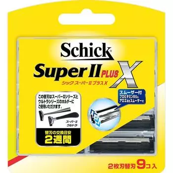 SiX Super Ii Chic Super 2 SiX Super Ii Plus X сменные лезвия, упаковка из 9 шт.