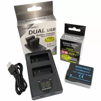 SIXOCTAVE Compatible with Sigma be used in the same way as the genuine remaining capacity can be Dual USB rapid compatible charger Camera charger