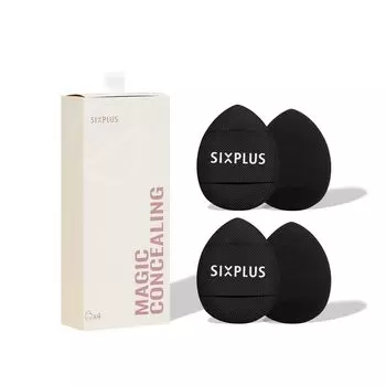 SIXPLUS Cushion 4 Mini Air Drop Finger Soft Makeup For Both Dry and Wet Multifunctional Portable Makeup Water Drop Latex Free Material Foundation,