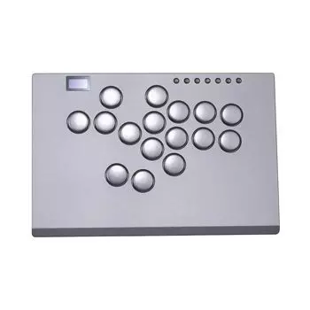 SIXSIR Leverless Arcade Stick игровой контроллер большой тонкий алюминиевый сплав шаблон 16 клавиш кристалл низкопрофильный переключатель индивидуальный RGB Leverless контроллер для