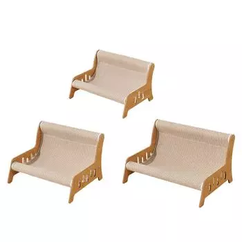 Сизалевый кошачий стул, деревянный каркас, кошачий диван, стул для домашних кошек, котят, собак L