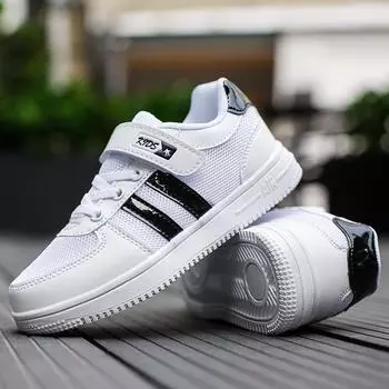 Size28~38 White Boys Girls Mini Sneakers For Children Casual Toddler Teens Shoes Kids Sports Running Breathable Leather Infantil 28