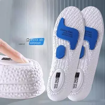 Size 35-45 Sports Insoles with High Elasticity, Shock Absorption, Sweat Absorption, Non Odor Resistance, Comfortable Basketball Insoles for Men Women 43-45 чёрный