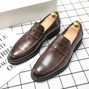 Size 38-48 Business Men Le Fu Shoes Men Outdoor Travel Comfortable Fashion Shoes European American Gentlemen s Social Shoes 38