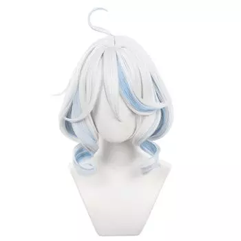Sizuuenn Genshin Furina Furina Suigami парик для косплея термостойкий парик высокотемпературная нить для волос парик для косплея специальная сетка для мероприятий школа серебряный
