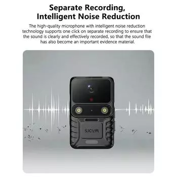 SJCAM A50 4K Носимая камера для тела Wi-Fi Спортивная видеокамера 12MP Ночное видение IP65 Водонепроницаемая