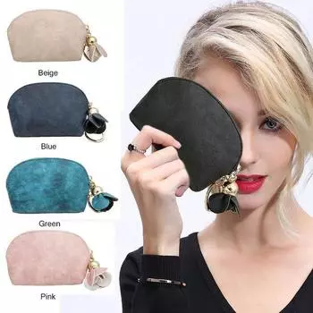 SJS женский кожаный маленький мини-кошелек держатель для монет кошелек клатч сумочка зелёный