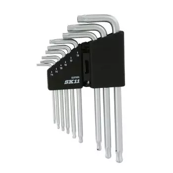 SK11 Ball Point Hex Lobe Wrench Set 9 Pieces SLBT09SL