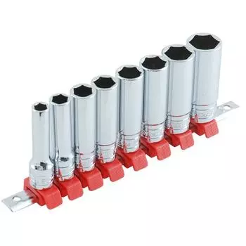 SK11 Deep socket set SHS308D Clip Red Drive 8 pieces 1 set (SK11) color angle 9.5mm