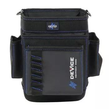 SK11 DEVICE Сумка поясная для 3 формованных не теряет форму электриков, ярусы, дно, DVC-S7 чёрный