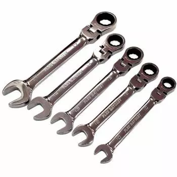 SK11 Flex Ratchet Wrench Set 10~17mm SGR-F5SET