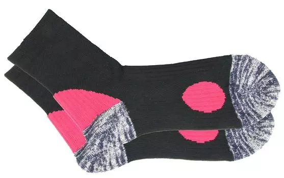 SK11 Носки STRONG для защитной обуви средней длины, черные и розовые, 22~25 см SA2225BLKPNK-M