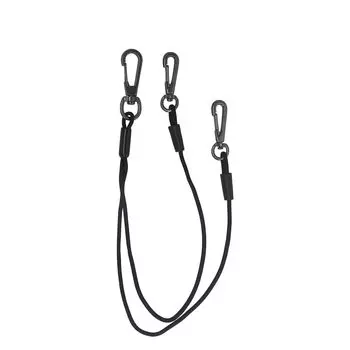 SK11 Резиновый страховочный шнур, два шнура могут быть Грузоподъемность 1 кг Максимальное удлинение 1000 мм Черный (СК11) (2 повешенных) SRSC-1TW-BK