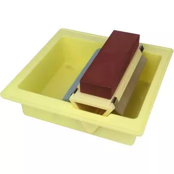 SK11 Sharpener whetstone set Medium Finish with sharpening bucket (SK11) 3-sided (Rough #220, #1000, #3000)