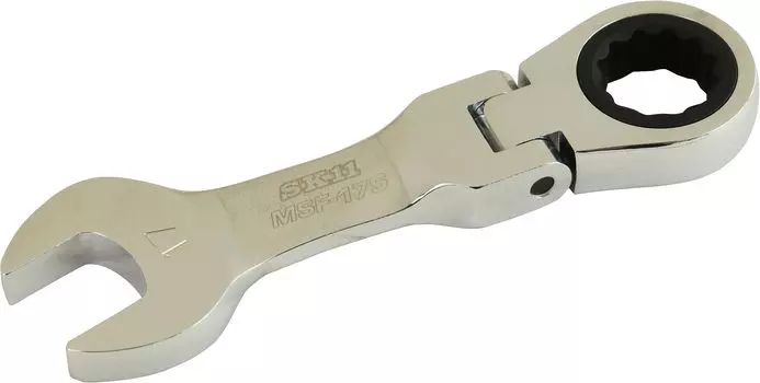 SK11 Short flex ratchet wrench 17mm 180 degree swing (SK11) MSF-17S