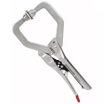 SK11 (SK11) Auto-adjust C type locking pliers Maximum opening 62mm Bore depth 57mm SRA-225CP 228mm with pad