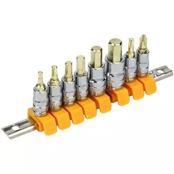 SK11 (SK11) Bit socket set 8 piece set Drive angle 6.35mm SHS208BH