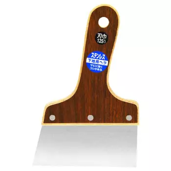 SK11 (SK11) Putty scraper for base, stainless steel, 0.4mm thick, 125mm