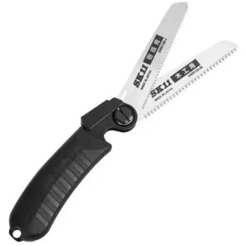 SK11 (SK11) Replaceable Blade Folding Saw Double Blade Saw for Woodworking/Resin SW120-MJ