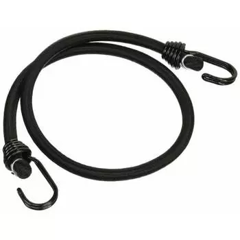 СК11 (СК11) Резиновый канат J-образный крюк с крючками на обоих концах Круглый резиновый тип 10 мм x 70 см SKG-R1070BK