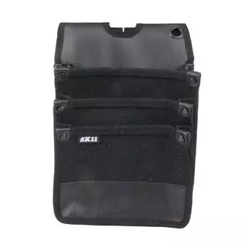 СК11 (СК11) Сумка поясная холщовая SHN-3D BK 3-х уровневый карман черный