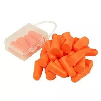 SK11 Soft earplugs, 30 pieces, 15 pairs, for noise prevention, with storage case, SEP-1-15P